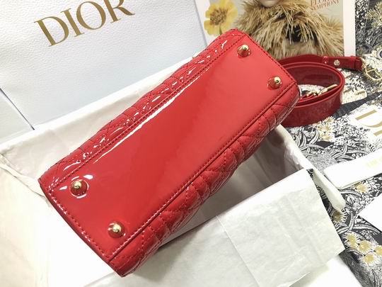 Dior Lady M0538 漆皮字母20x16.5x8cm wz (4)