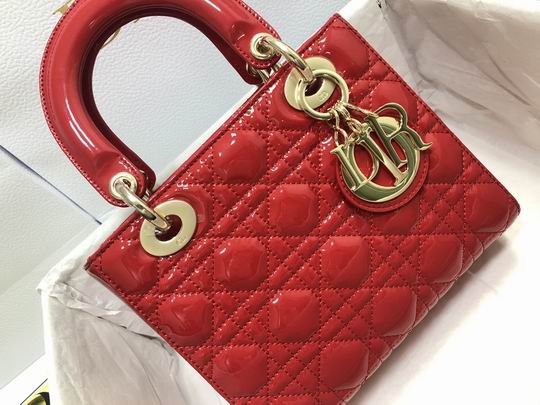 Dior Lady M0538 漆皮字母20x16.5x8cm wz (5)