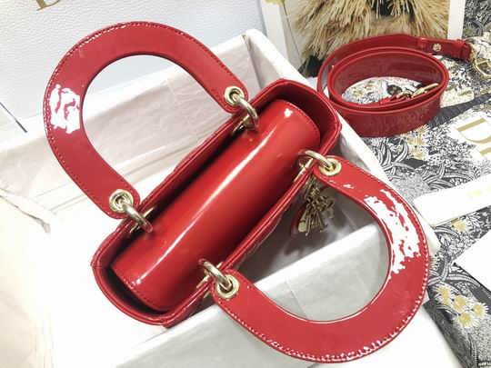 Dior Lady M0538 漆皮字母20x16.5x8cm wz (8)