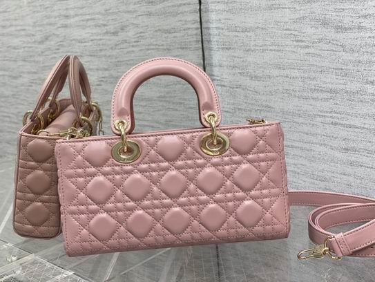 Dior Lady M0540复古粉羊金 26x6x14cm wz (2)