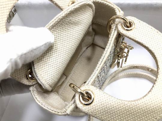 Dior Lady S0856杏色珠钻12x10.2x5cm wz (7)