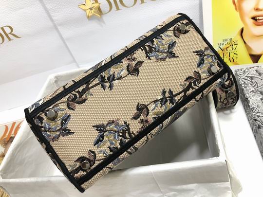 Dior M0565刺绣喜鹊棕24x20x11cm wz (4)