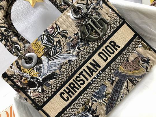 Dior M0565刺绣喜鹊棕24x20x11cm wz (5)
