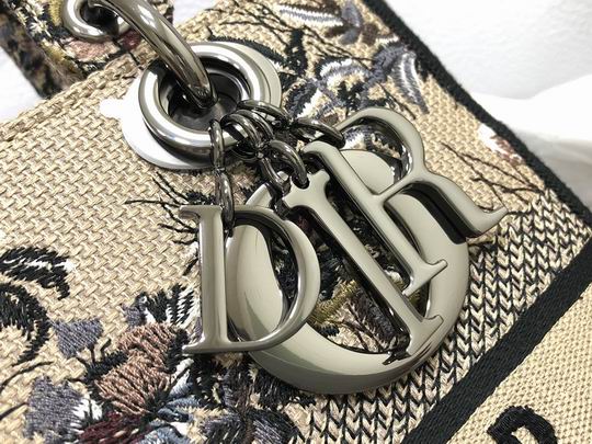 Dior M0565刺绣喜鹊棕24x20x11cm wz (6)