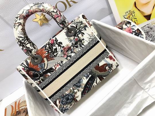 Dior M0565刺绣喜鹊白 24x20x11cm wz (3)