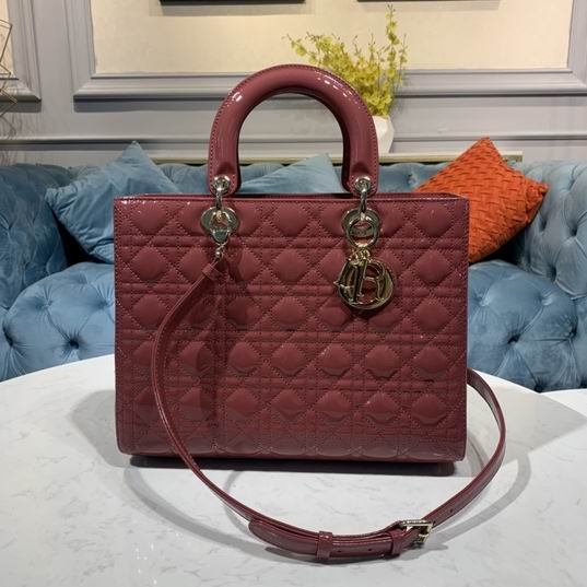 Dior M44560木槿粉 深丹宁蓝漆金32x12x24cm wz (10)