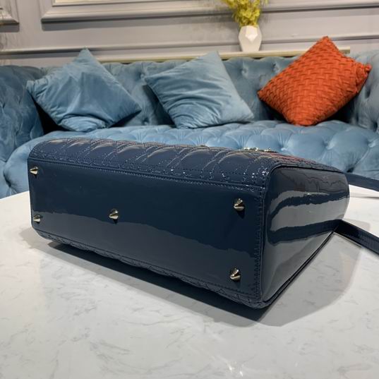 Dior M44560木槿粉 深丹宁蓝漆金32x12x24cm wz (4)