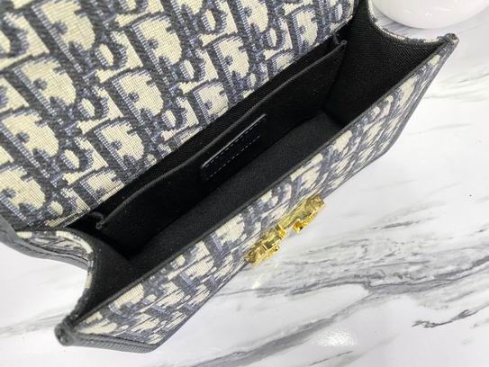 Dior M9334蓝 黑 白刺绣 21.5x12x6cm wz (26)