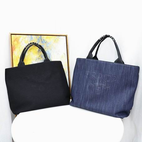 Prada洗水牛仔 38.5x16x45cm zy (1)