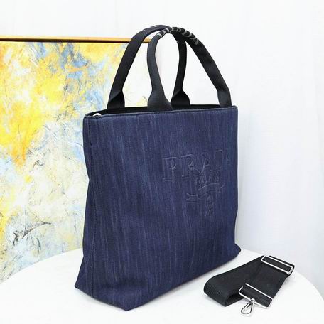 Prada洗水牛仔 38.5x16x45cm zy (3)