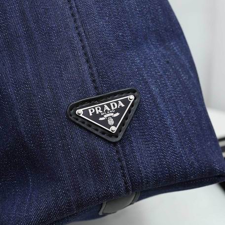 Prada洗水牛仔 38.5x16x45cm zy (6)