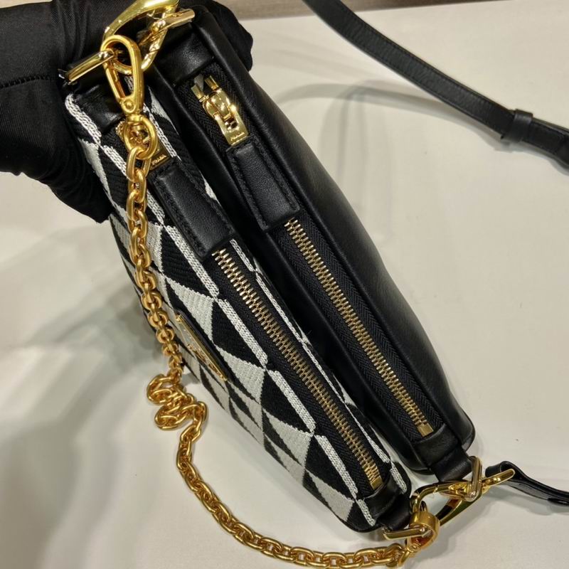 Prada 1BC176双子包23x25x5cm AP (6)
