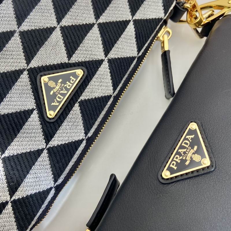 Prada 1BC176双子包23x25x5cm AP (7)