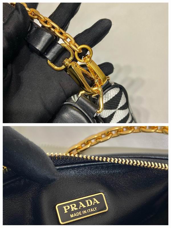 Prada 1BC176双子包23x25x5cm AP (8)