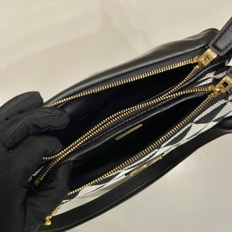 Prada 1BC176双子包23x25x5cm AP (9)