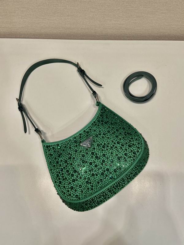 Prada Cleo 1BC169翡翠绿22x18.5x4.5cm AP (3)