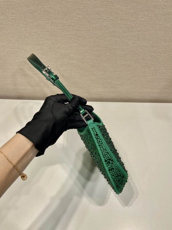 Prada Cleo 1BC169翡翠绿22x18.5x4.5cm AP (6)