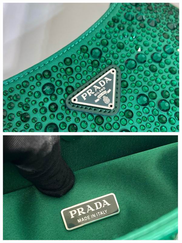 Prada Cleo 1BC169翡翠绿22x18.5x4.5cm AP (9)