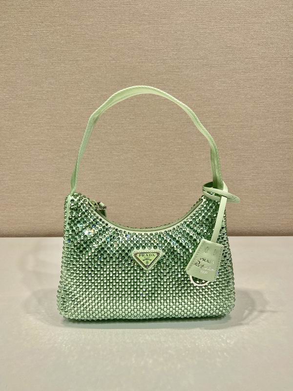 Prada Hobo 1NE515闪钻23x13x5cm AP3色 (10)