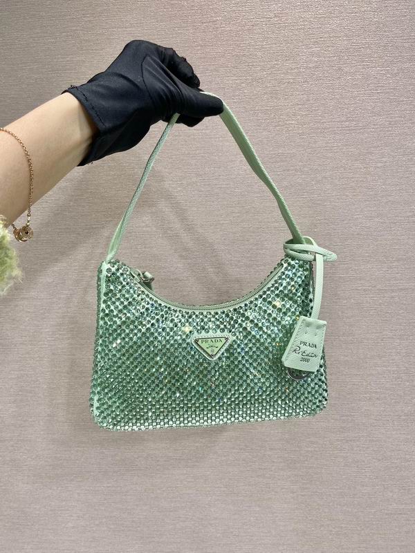 Prada Hobo 1NE515闪钻23x13x5cm AP3色 (15)