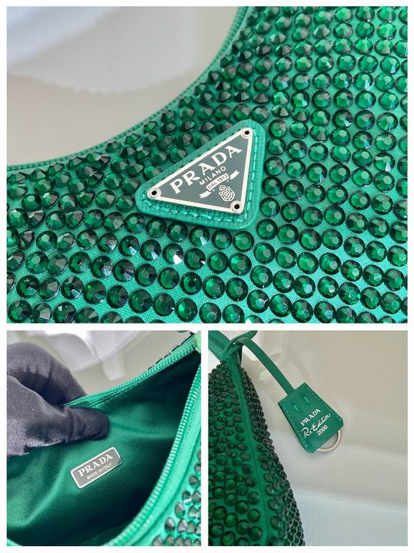 Prada Hobo 1NE515闪钻23x13x5cm AP3色 (27)