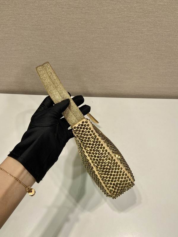 Prada hobo 1NE515闪钻23x13x5cm AP (5)