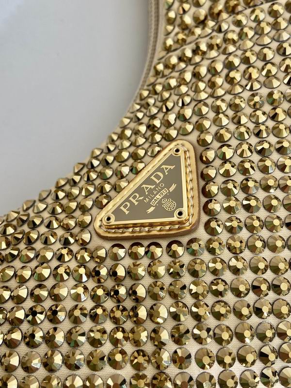Prada hobo 1NE515闪钻23x13x5cm AP (6)