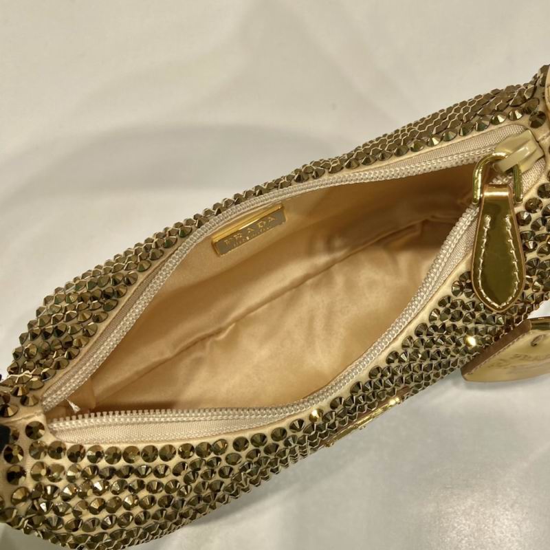 Prada hobo 1NE515闪钻23x13x5cm AP (8)