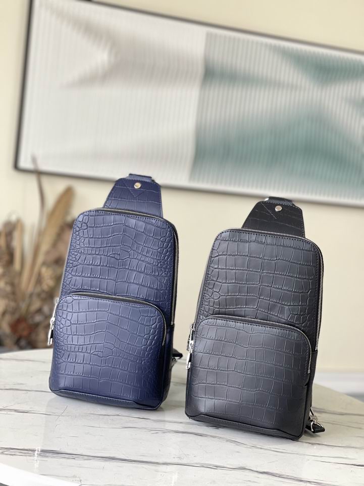 Avenue N41720鳄鱼纹黑 蓝20x31x10cm gf (1)