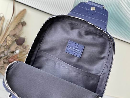 Avenue N41720鳄鱼纹黑 蓝20x31x10cm gf (10)