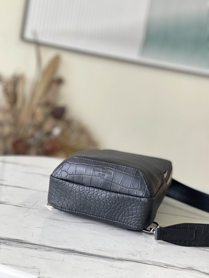 Avenue N41720鳄鱼纹黑 蓝20x31x10cm gf (14)