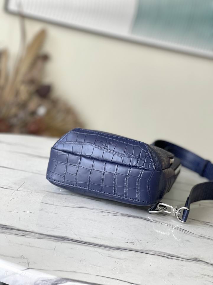 Avenue N41720鳄鱼纹黑 蓝20x31x10cm gf (4)