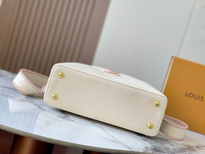 Capucines M21121珍珠白色编织31.5x20x11cm ss (2)