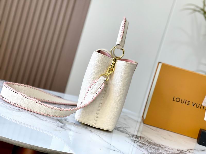 Capucines M21121珍珠白色编织31.5x20x11cm ss (3)