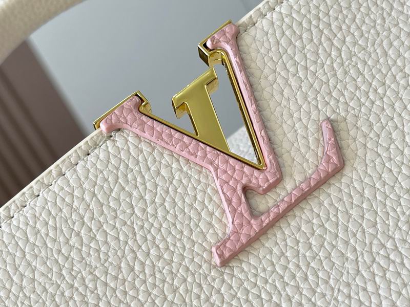 Capucines M21121珍珠白色编织31.5x20x11cm ss (6)