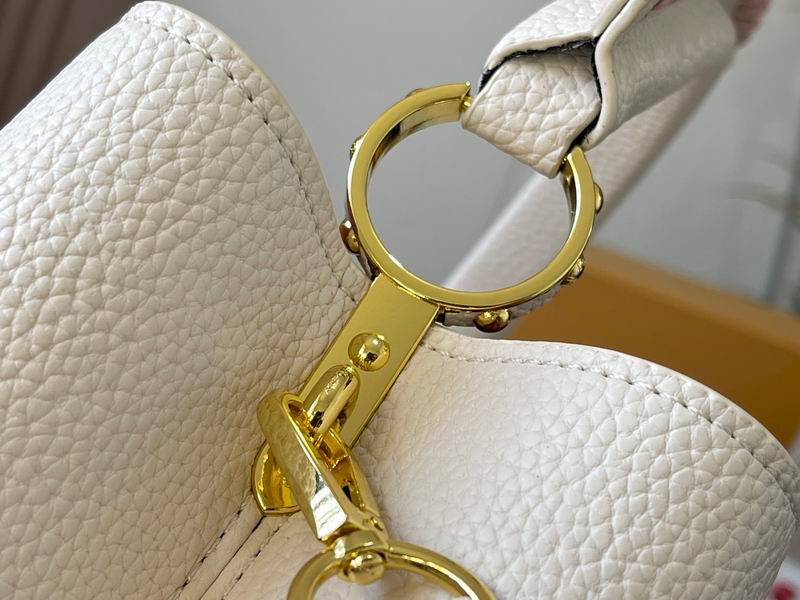 Capucines M21121珍珠白色编织31.5x20x11cm ss (7)