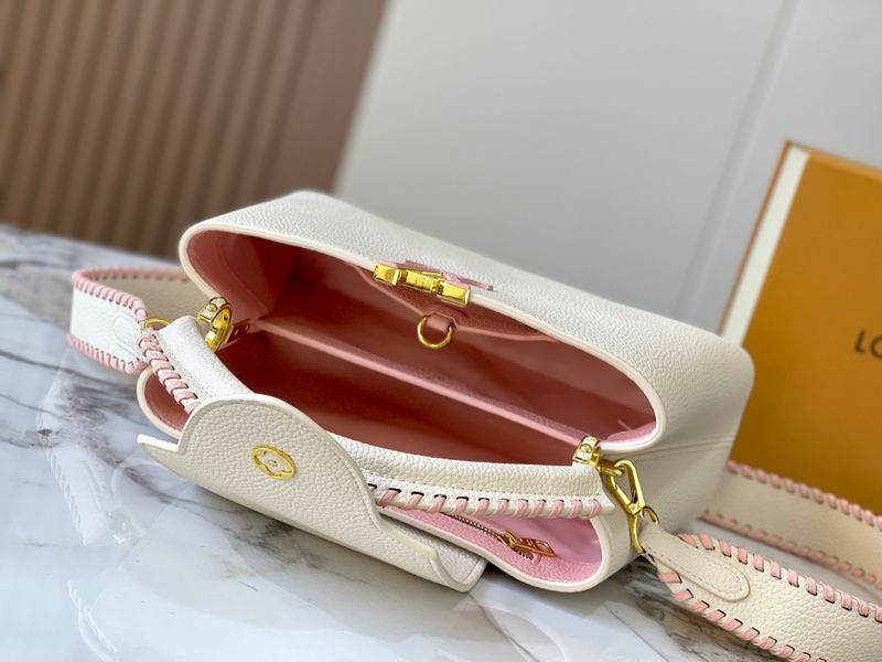 Capucines M21121珍珠白色编织31.5x20x11cm ss (8)