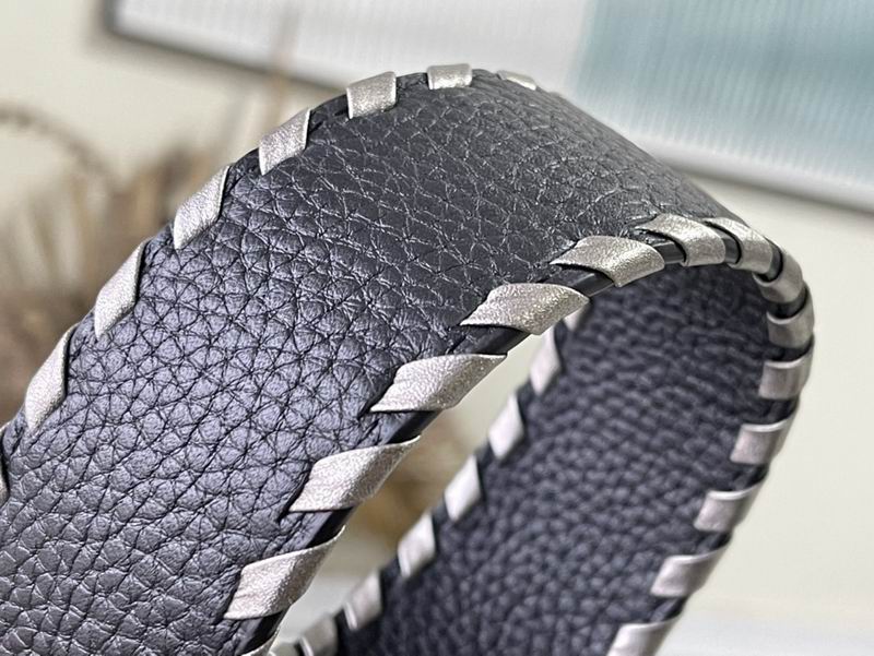 Capucines M21121黑拼银织带21x14x8cm gf (5)