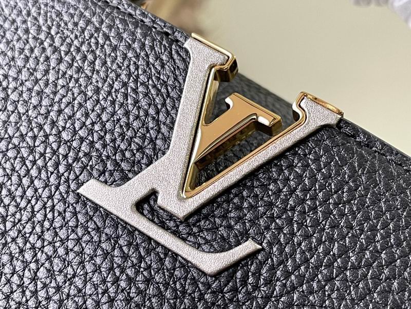 Capucines M21121黑拼银织带21x14x8cm gf (7)