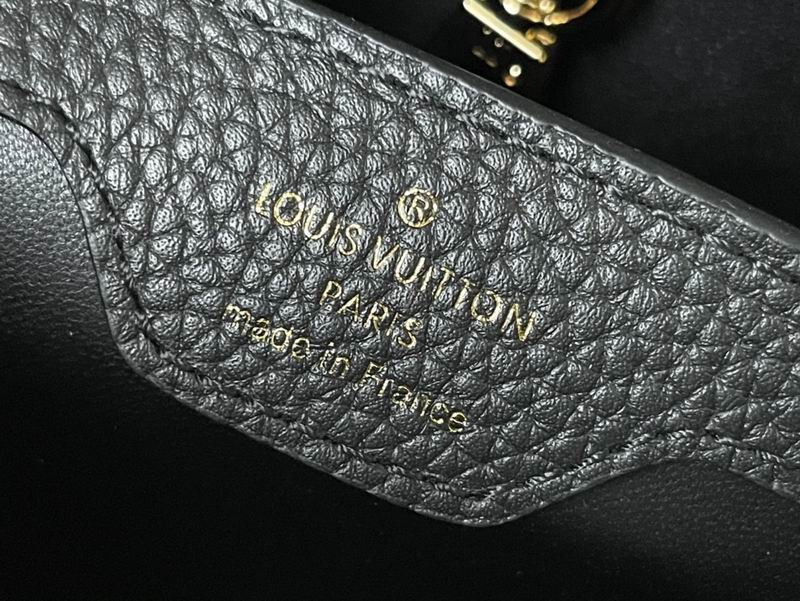 Capucines M21121黑拼银织带27x18x9cm gf (8)