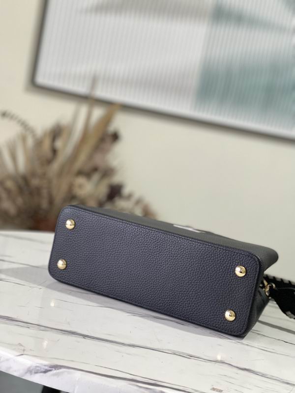 Capucines M21121黑拼银织带31.5x20x11cm gf (4)