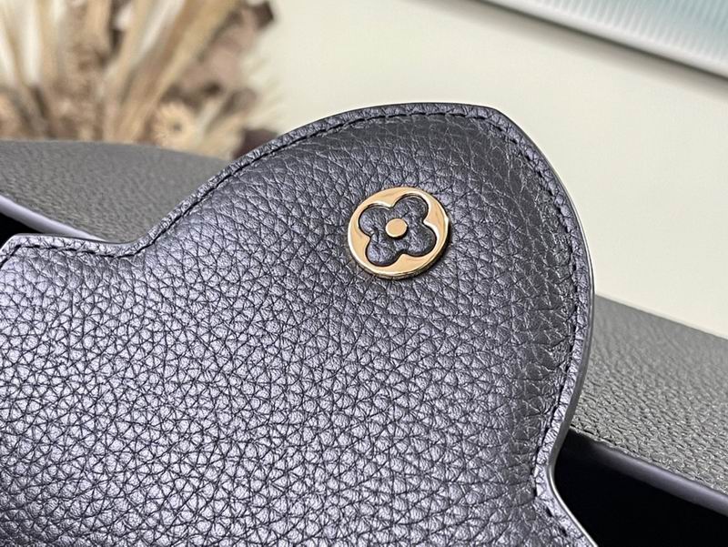 Capucines M21121黑拼银织带31.5x20x11cm gf (8)