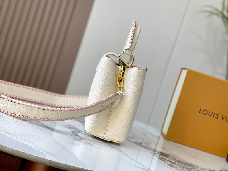 Capucines M21127珍珠白色编织27x18x9cm ss (2)