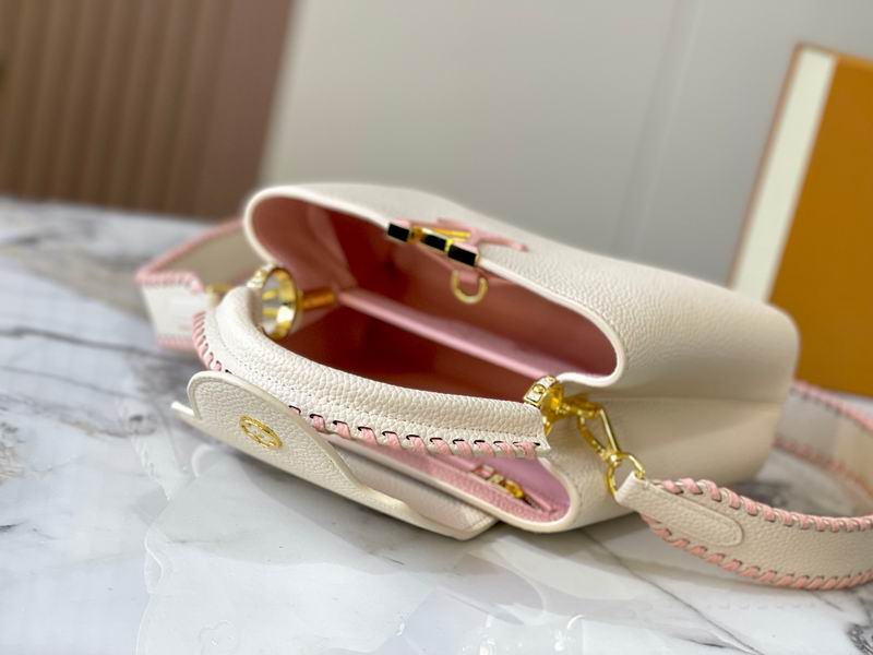 Capucines M21127珍珠白色编织27x18x9cm ss (9)