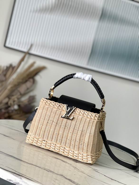 Capucines M22173编织竹篮27x18x9cm gf (1)