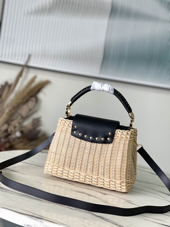 Capucines M22173编织竹篮27x18x9cm gf (7)