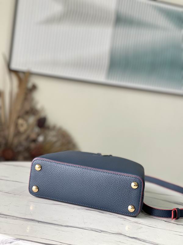 Capucines M42259海军蓝金扣 27x18x9cm gf (2)