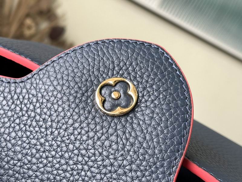 Capucines M42259海军蓝金扣 27x18x9cm gf (6)