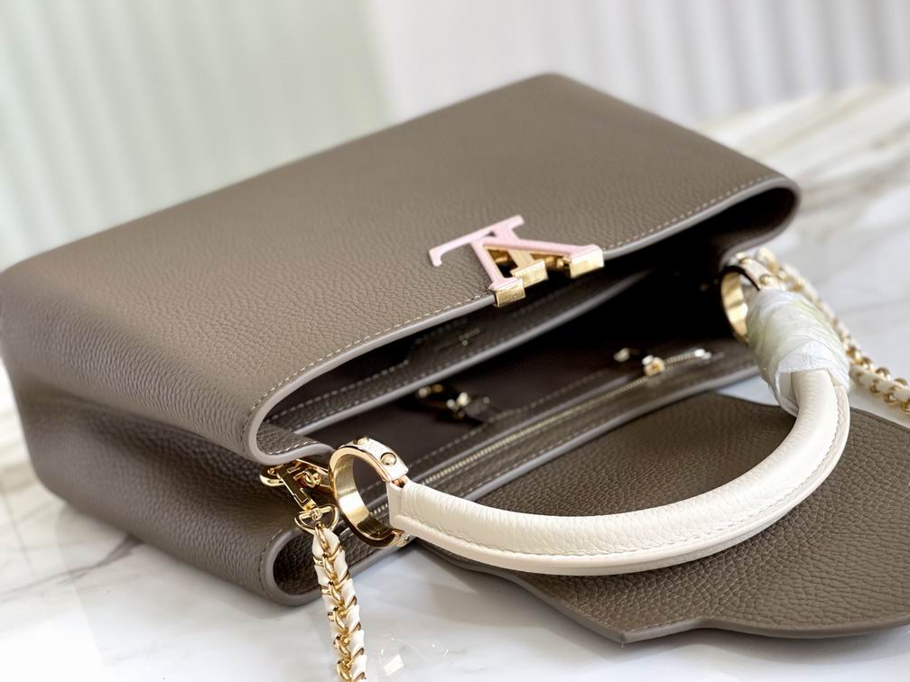 Capucines M48865卡其绿31.5x20x11cm gf (9)