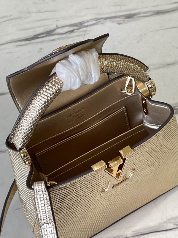 Capucines M48865金色蜥蜴21x14x8cm gf (9)